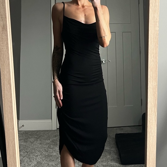 Indah Dresses & Skirts - INDAH BODY | black midi dress | crowl neck | size 1 / Small